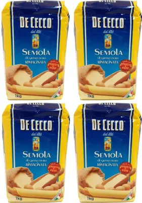 Produktbild von De Cecco - Hartweizengrieß - Semola di grano duro rimacinata (4 x 1 kg)