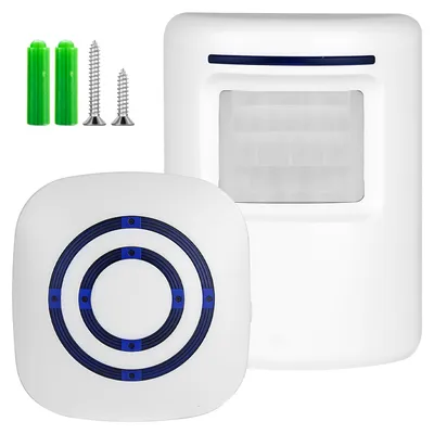 Immagine prodotto di Sensore di movimento wireless per porte, con 38 suonerie diverse e sensore di movimento PIR