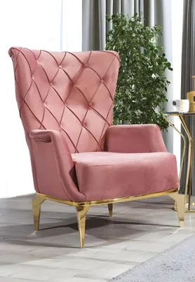 Image de Chesterfield Rosa Fauteuil Lounge Designer Rembourrage Une place Meubles de luxe