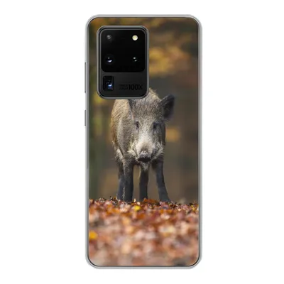 Produktbild von MuchoWow® Handyhülle Schutzhülle Hülle für Samsung Galaxy S20 Ultra Wildtier - Wald - Herbst Silikon Softcase Handy Hülle - Karteninhaber