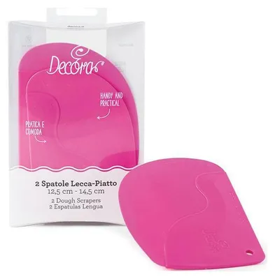 Obrázok produktu pre Cukrárske stierky 2ks ružové 14,5 cm a 12,5 cm - Decora