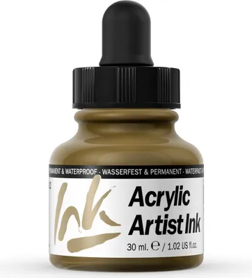 Acrylic Artist Inks Vallejo 60022 Gold 30ml Airbrush Tinte