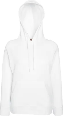 Produktbild von Fruit Of The Loom Damen Kapuzenpullover / Kapuzen-Sweatshirt / Hoodie, tailliert BC2657 (XS) (Weiß)
