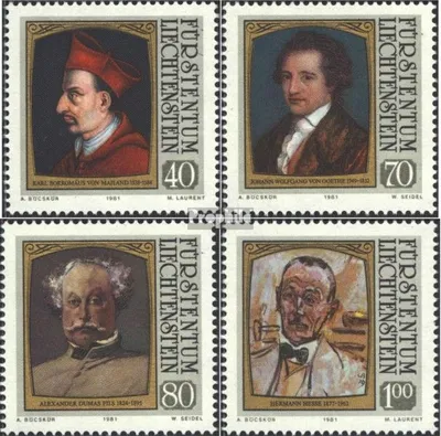 Produktbild von Briefmarken Liechtenstein 1981 Mi 784-787 (kompl.Ausg.) gestempelt Gemälde