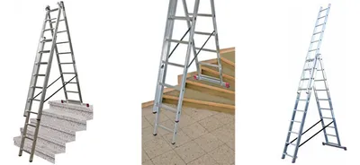 Zdjęcie produktu dla KRAUSE CORDA drabina aluminiowa wielofunkcyjna na SCHODY 3x10 szczebli 33406 wys. robocza 7,00 m