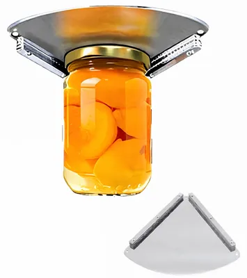 Unter-Schrank-Glasöffner aus Edelstahl, Einhandbedienung