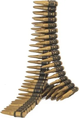 Produktbild von Patronengürtel aus Messing mit Spitzen / ca. 100cm