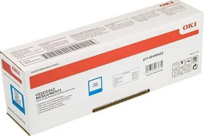 Produktbild von OKI Original 46490407 Cyan Blau Toner C532 C542 MC563 MC573 Groß