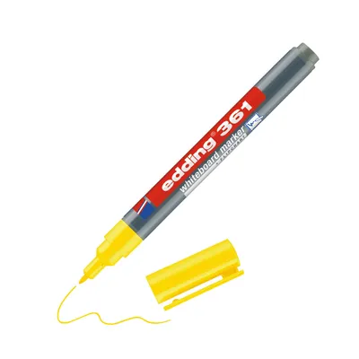 Produktbild von Edding 361, 1 Stück(e), Gelb, Rundspitze, 1 mm, 144 mm, 16 mm