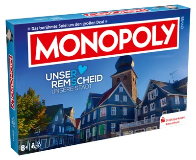 Produktbild von Monopoly - Remscheid Brettspiel Gesellschaftsspiel Spiel Cityedition Stadtedition