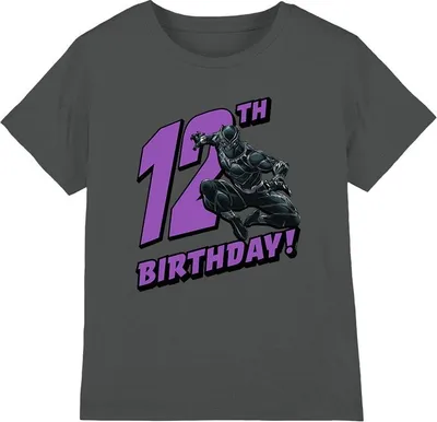Produktbild von Black Panther - T-Shirt für Kinder - 12er Geburstag TV4098 (152-158) (Holzkohle)