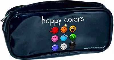 Produktbild von Federtasche Siftetasche Smiley Happy Colors - Schlamper bunt
