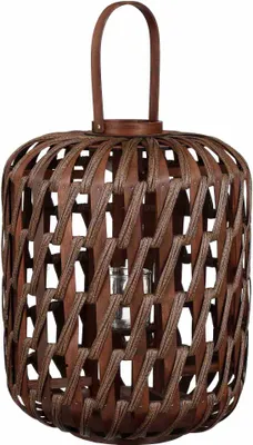 Produktbild von Mica Windlicht Helios dunkelbraun Polyester Ø 42 x 55 cm