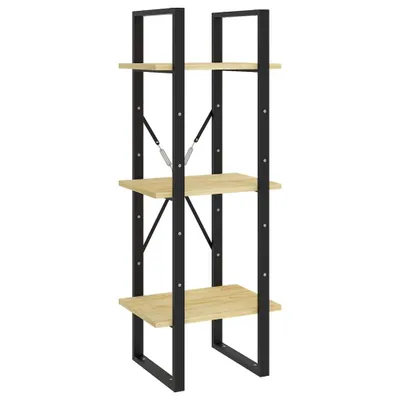 Image de Bibliothèque à 3 niveaux 40x30x105 cm Bois de pin massif