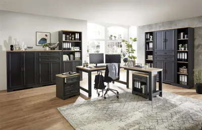 Produktbild von Büro-Set Bürokombi Arbeitszimmer Büroprogramm Büromöbel "Jillana V" (10-teilig)