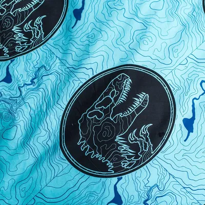 Dinosaurier Bettwäsche-Set 4-teilig – Jurassic Park Design Mit Kissenbezügen & Spannbettlaken