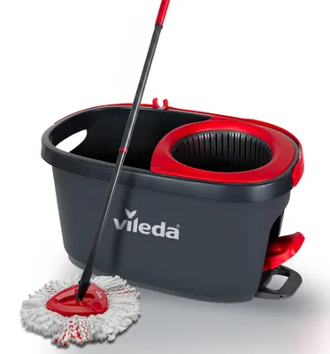Produktbild von Vileda Turbo 2in1 Wischmopp-Set mit Fußpedal, Teleskopstiel