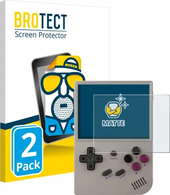 Produktbild von 2x BROTECT Schutzfolie für Anbernic RG35XX Plus Displayschutz Displayschutzfolie Folie Matt Entspiegelungsfolie