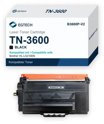 Produktbild von Toner kompatibel mit Brother TN-3600 HL-L5210DN HL-L5210DW HL-L5215DN HL-L6210DW