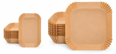 Produktbild von Zortiva 28025 Papierausleger für Heißluftfritteuse, Dual, 150 Stück, 2 Größen