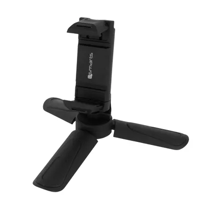 Immagine prodotto di Mini treppiede per smartphone + telecomando Bluetooth, 4Smarts - Nero