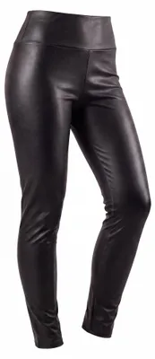Produktbild von Lederleggings Damen angeraute Kunstleder 34-44 Schlupf Leggings Lederoptik