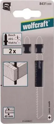 Produktbild von Wolfcraft Stichsägeblätter 8432000 75 mm T-Schaft 2 Stück