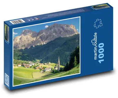 Zdjęcie produktu dla Puzzle 1000 Malownicza wioska w Alpach - martinpuzzle