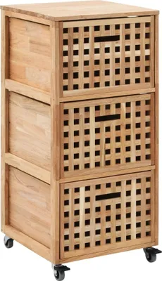 Zdjęcie produktu dla Maison Exclusive – szafka łazienkowa 41 x 41 x 91 cm z litego drewna orzechowego