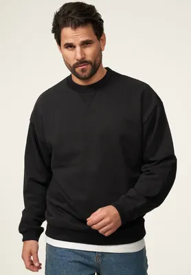 Produktbild von SOULSTAR Herren Sweatshirt S2AGEO Herren Oversize Pullover mit Rundhals-Ausschnitt Crew-Neck Sweater