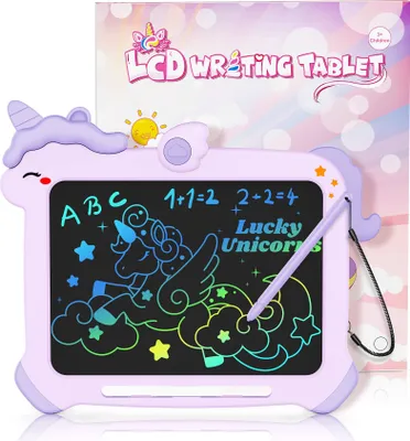 Produktbild von LCD Zaubertafel für Kinder, 8,5 Zoll Kinderspielzeug Board Schreibtafel,Mädchen Pädagogisches Lernendes Einhorn Spielzeug Maltafel, Geburtstagsgeschenke für 3 4 5 6 7 Jahr
