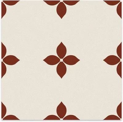 Productafbeelding van 24Supply Plaktegels - Vloer - 10 Stuks - Glans - Portugese bloem - 30x30cm