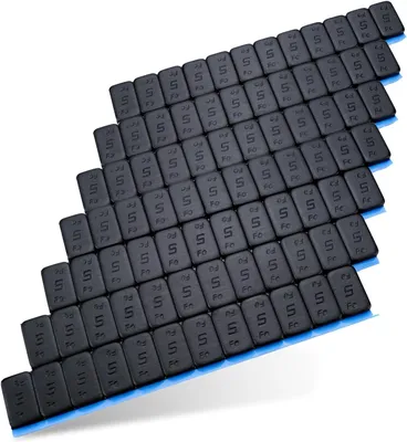 Imagen del producto de Juego de contrapesos equilibradores, 12 unidades de 5 gramos cada uno, de acero, resistentes a la corrosión, para automóviles y bicicletas