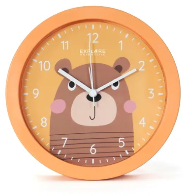 Produktbild von Explore Scientific, Wanduhr, Wecker, Analog, Orange