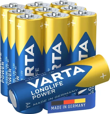 Productafbeelding van Varta Longlife Power Alkaline Mangan batterij LR6/AA Mignon, 1,5 V (verpakking met 10 stuks)