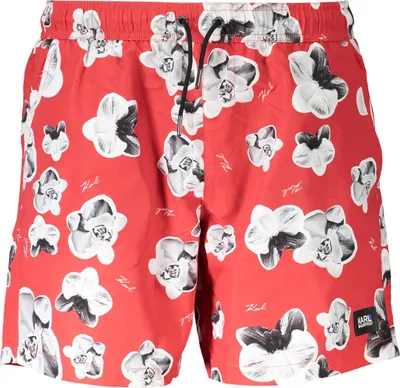 Zdjęcie produktu dla Karl Lagerfeld "Orchid" kąpielówki - KL20MBM12 | Medium Boardshort Orchid - Red- Rozmiar: XXL(EU)