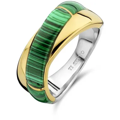 Produktbild von 12299MA Ring malachitgrün bicolor 12299MA Ti Sento Milano