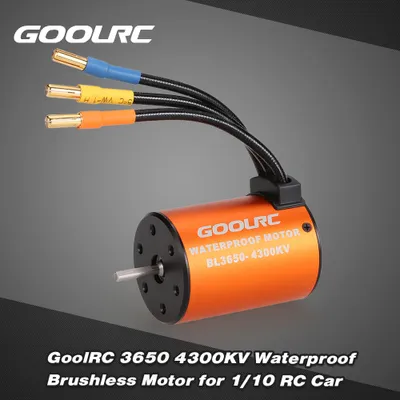 Obrázek produktu pro GoolRC 3650 4300KV Voděodolný střídavý motor pro 1/10 RC auta HSP 94123 HuanQi 727 FS Racing 53625/53632