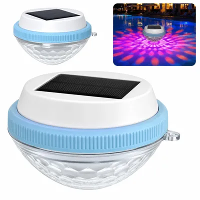 Produktbild von Solarbetriebene schwimmende Poolleuchten, RGB-Farbwechsel Pool-Lichter, dekorative Atmosphärenbeleuchtung für Pool,Garten und Hochzeitsfeiern,2er-Set