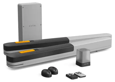 Produktbild von Angeschlossener Antrieb mit Zylindern für Flügeltore : 2.5m/250kg pro Flügel - XV250 - Extel Umii - 761003