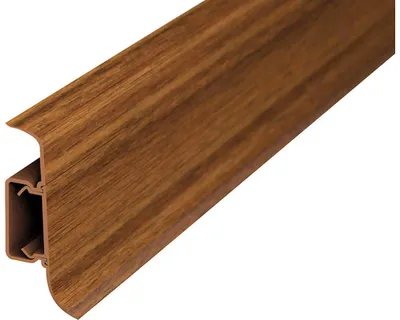 Produktbild von Prinz Klemmsockelleiste mit Kabelführung Kunststoff nussbaum 50 x 2500 mm