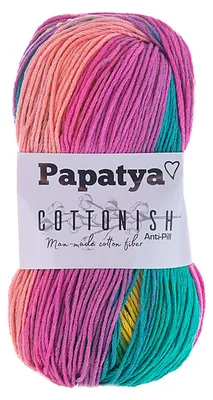100g Strickgarn Papatya Cottonish 12