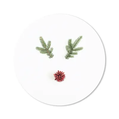 Produktbild von MuchoWow® Mauspad Mousepad Weihnachten - Winter - Rentier 20x20 cm - Mousepads - Maus Mat - Pad - Mausunterlage - Schreibtischmatte