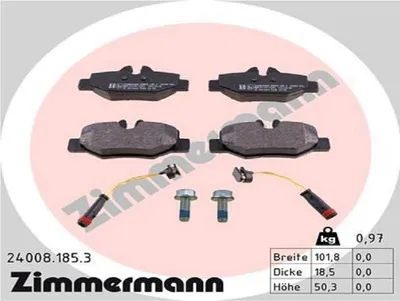 Produktbild von Zimmermann Bremsbeläge hinten für Mercedes Viano