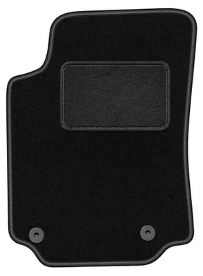 Produktbild von Fahrermatte Velours für Audi 100 C3 1983-1991 (Limousine/Avant) – 1-tlg, Schwarz, passgenau – Wielganizator LUX