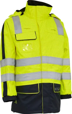 Produktbild von Multinorm-Warnschutzjacke SECURETECH Gr.L gelb/marineblau ELKA RAINWEAR