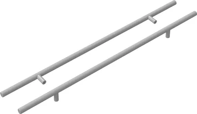 Produktbild von Griff 2 pcs Silber 500 mm Stahl