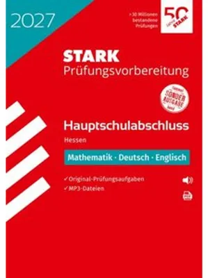 Produktbild von STARK Mathematik, Deutsch, Englisch - Hauptschulabschluss 2027 Hessen - Prüfungsvorbereitung