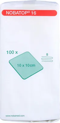 Produktbild von NOBATOP® 16 Vliesstoffkompresse 10 cm x 10 cm