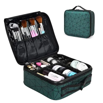 Produktbild von Kosmetik-Koffer Kosmetiktasche Portable Reise Make Up Tasche, Makeup Organizer Tasche Kosmetische Box Wasserdicht Schminktasche